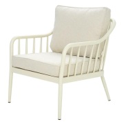 Brafab, Coleville fåtölj  Pearl white / Dot beige