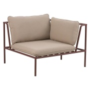 Brafab, Collier hörndel  Zin red / Teddy beige