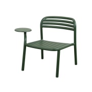 Cane-line, Bliss loungefåtölj m/sidobord höger Dark green, aluminium