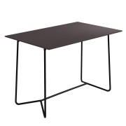 Grythyttan Stålmöbler, High Tech bord 110 cm Charcoal / Svart