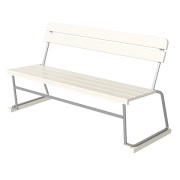 Grythyttan Stålmöbler, Soffa 3 Vitlackad ek / varmförzinkat