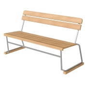 Grythyttan Stålmöbler, Soffa 3 Oljad ek / galv