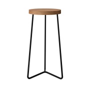 Grythyttan Stålmöbler, V1 pall 63 teak / svart