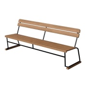 Grythyttan Stålmöbler, Soffa 5 teak / svart