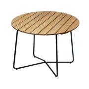 Grythyttan Stålmöbler, Bord 9A 100cm Oljad ek / grönt stativ