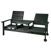 Brafab, DU o JA 2-sitssoffa Svart