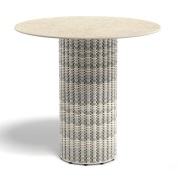 Dedon, MYMI bistro bord, Ø 80 cm, keramisk bordsskiva DLN lipari 0304 ...