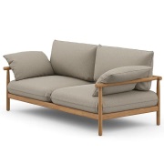 Dedon, TIBBO 2-sits soffa BPH teak 0205 vulcano matte 0122