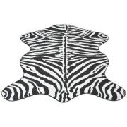 vidaXL Formad matta 70x110 cm zebramönster