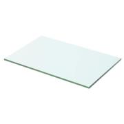 vidaXL Hyllplan glas genomskinlig 50x25 cm