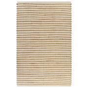 vidaXL Matta handvävd jute 120x180 cm beige och vit