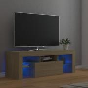 vidaXL TV-bänk med LED-belysning sonomaek 120x35x40 cm