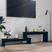 vidaXL TV-bänk svart 180x30x43 cm konstruerat trä