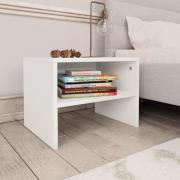 vidaXL Sängbord vit 40x30x30 cm konstruerat trä