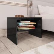 vidaXL Sängbord svart högglans 40x30x30 cm konstruerat trä