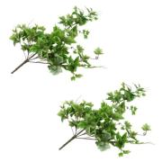 vidaXL Konstgjorda blad vindruva 2 st grön 90 cm