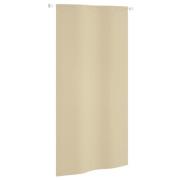 vidaXL Balkongskärm beige 120x240 cm oxfordtyg