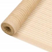 vidaXL Insynsskyddsnät beige 1,5x25 m HDPE 75 g/m²