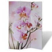 vidaXL Vikbar rumsavdelare 120x170 cm blomma