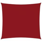 vidaXL Solsegel oxfordtyg fyrkantigt 3,6x3,6 m röd