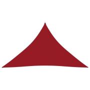 vidaXL Solsegel oxfordtyg trekantigt 3,5x3,5x4,9 m röd