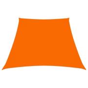 vidaXL Solsegel oxfordtyg trapets 4/5x4 m orange