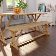 vidaXL Bänk massiv teak 150x35x45 cm