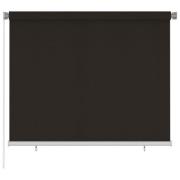 vidaXL Rullgardin utomhus 180x140 cm brun HDPE