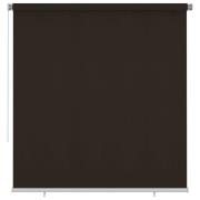 vidaXL Rullgardin utomhus 220x230 cm brun HDPE