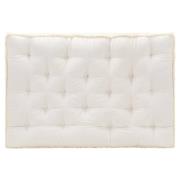 vidaXL Dyna till pallsoffa beige 120x80x10 cm