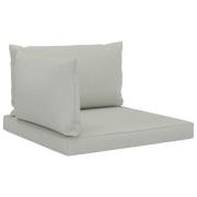 vidaXL Dynor till pallsoffa 3 st beige tyg