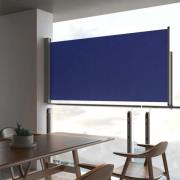 vidaXL Infällbar sidomarkis 120x300 cm blå