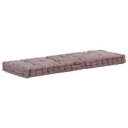 vidaXL Dyna till pallsoffa bomull 120x40x7 cm taupe