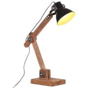vidaXL Skrivbordslampa industriell svart rund 58x18x90 cm E27