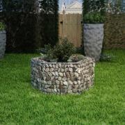 vidaXL Hexagonal planteringsgabion upphöjd 100x90x50 cm