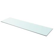 vidaXL Hyllplan glas genomskinlig 110x30 cm