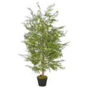 vidaXL Konstväxt Cypressträd med kruka 120 cm grön