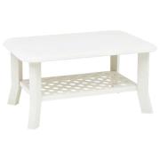 vidaXL Soffbord vit 90x60x46 cm plast