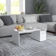 vidaXL Soffbord vit 90x45x35 cm konstruerat trä