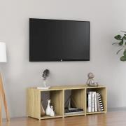 vidaXL TV-bänk sonoma-ek 107x35x37 cm konstruerat trä