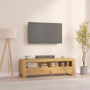 vidaXL Tv-bänk 110x30x35 cm massiv teak