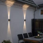KONSTSMIDE LED vägglampa Chieri 2x6W antracit