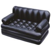 Bestway 5-i-1 Uppblåsbar dubbel bäddsoffa svart 188x152x64 cm