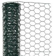 Nature Ståltrådsnät hexagonalt 1x5 m 13 mm plastbelagd stål grön