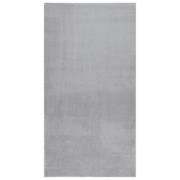 vidaXL Tvättbar matta kort lugg 80x150 cm halkfri grå