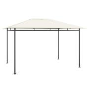 vidaXL Paviljong 384x281x270 cm gräddvit 180 g/m²