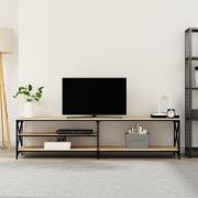 vidaXL Tv-bänk sonoma-ek 200x40x50 cm konstruerat trä och metall