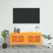 vidaXL Tv-bänk senapsgul 105x35x50 cm stål