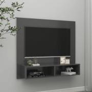 vidaXL Väggmonterat tv-skåp grå 102x23,5x90 cm konstruerat trä