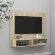 vidaXL Väggmonterat tv-skåp sonoma-ek 102x23,5x90 cm konstruerat trä